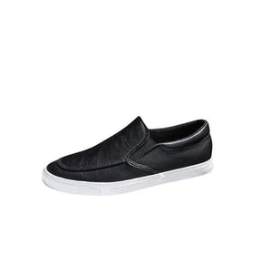 Tênis Masculino Slip On em Couro Piannaro PN285 nas cores preto, branco e caramelo.